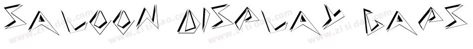 Saloon Display Caps SSi字体转换